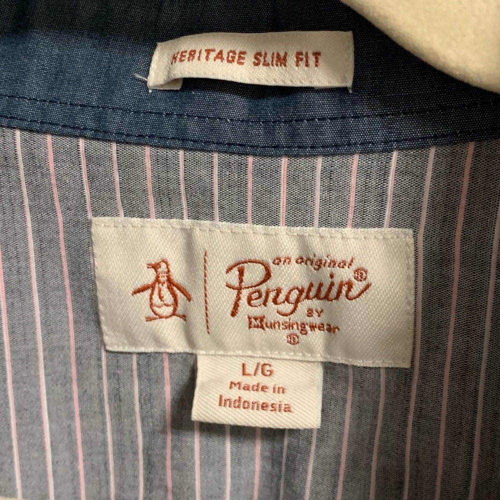 Penguin Heritage Slim Fit Short Sleeve Button Up